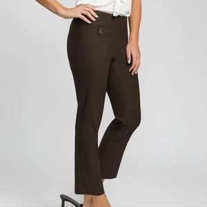 Raffinalla Dark Brown Ankle Pants